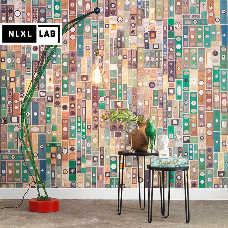 輸入壁紙 NLXL LAB MICROSCOPIC SLIDES WALLPAPER BY MR & MRS VINTAGE / MRV-10