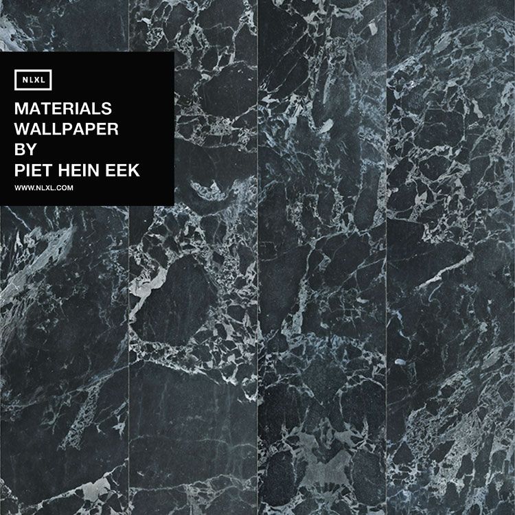 【切売】輸入壁紙 NLXL MATERIALS WALLPAPER BY PIET HEIN EEK BLACK MARBLE WALLPAPER / PHM-50A