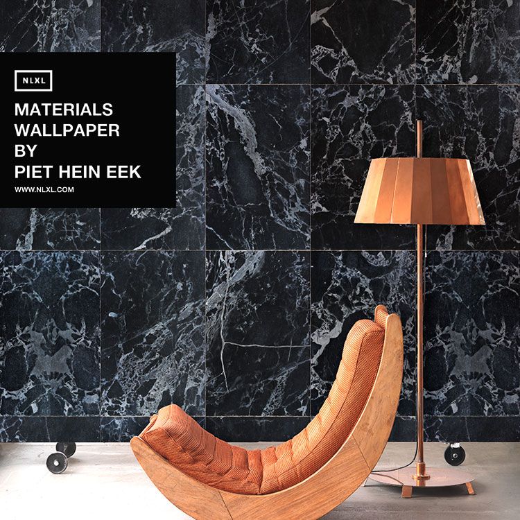 輸入壁紙 NLXL MATERIALS WALLPAPER BY PIET HEIN EEK BLACK MARBLE WALLPAPER / PHM-51A