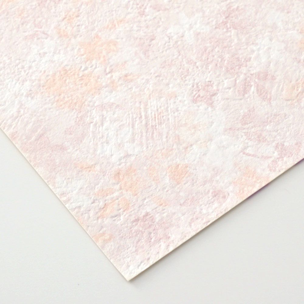 生のり付き【15mパック】お買い得 国産壁紙 クロス / ルノン / ピンク RM-852