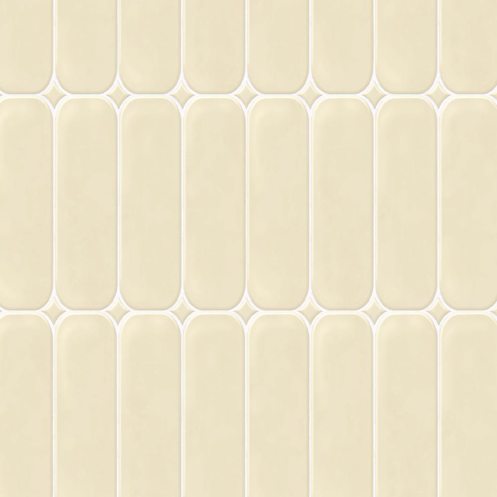 【サンプル】 貼ってはがせる シール壁紙 「Hatte me! （ハッテミー）」 リメイクシート ラウンドタイル ROTI-06 / イエロー