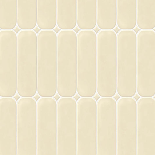 【サンプル】 貼ってはがせる シール壁紙 「Hatte me! （ハッテミー）」 リメイクシート ラウンドタイル ROTI-06 / イエロー