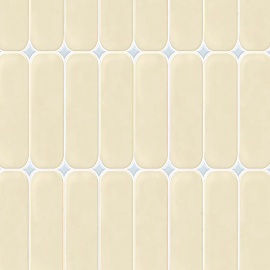 【サンプル】 貼ってはがせる シール壁紙 「Hatte me! （ハッテミー）」 リメイクシート ラウンドタイル ROTI-20 / イエロー×ブルー