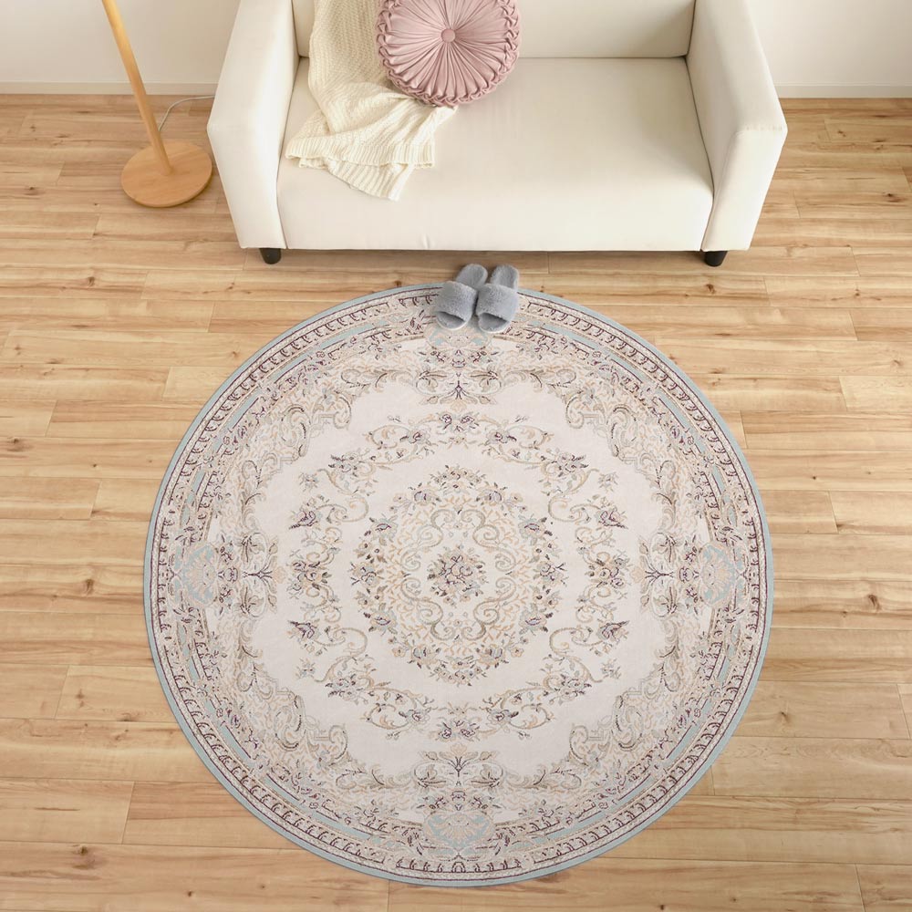 150cm×150cm　円形 クラシック・ペルシャ スカイヴェール Mon Sucrier