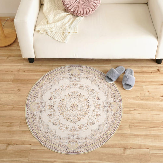 87cm×87cm　円形 クラシック・ペルシャ アンバーハニー Mon Sucrier