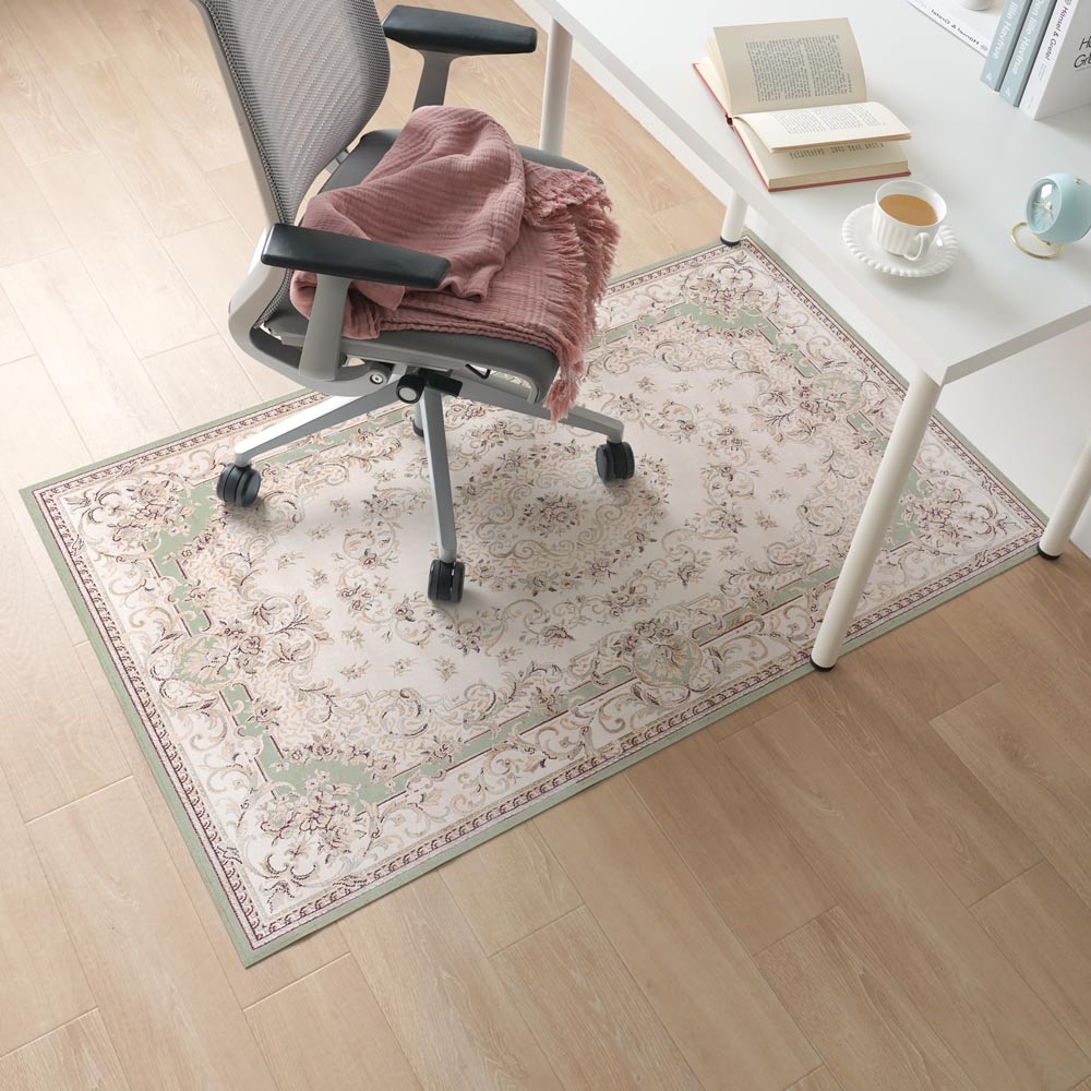 90cm×150cm クラシック・ペルシャ ヴィンテージセージ Mon Sucrier