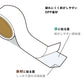 表 弱粘着 & 裏 強粘着　床材用はがせる両面テープ(薄いタイプ)　4cm幅 × 20m巻