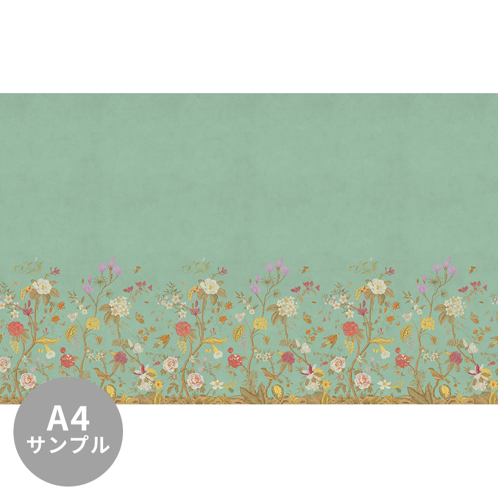 【サンプル】はがせるミューラル壁紙 シールタイプ Chinoiserie Bloom - green TSO-G00032