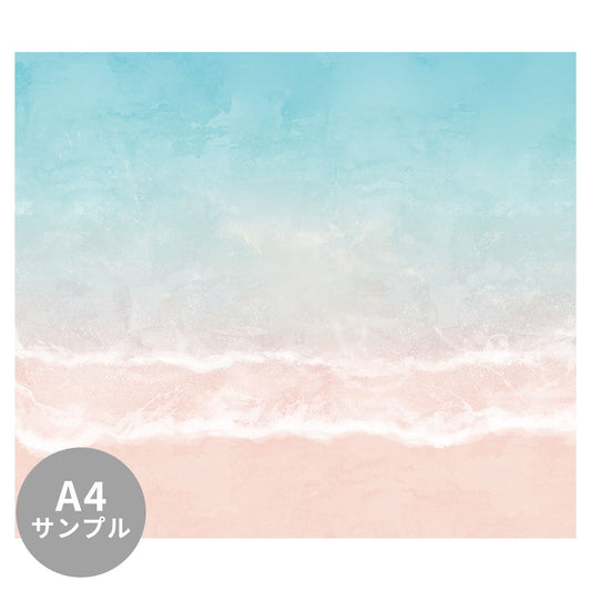 【サンプル】はがせるミューラル壁紙 のりなし Beach, Pastel  NSO-G00067