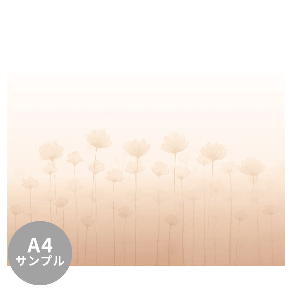 【サンプル】はがせるミューラル壁紙 のりなし Carnation, Blush Orange NSO-G00115