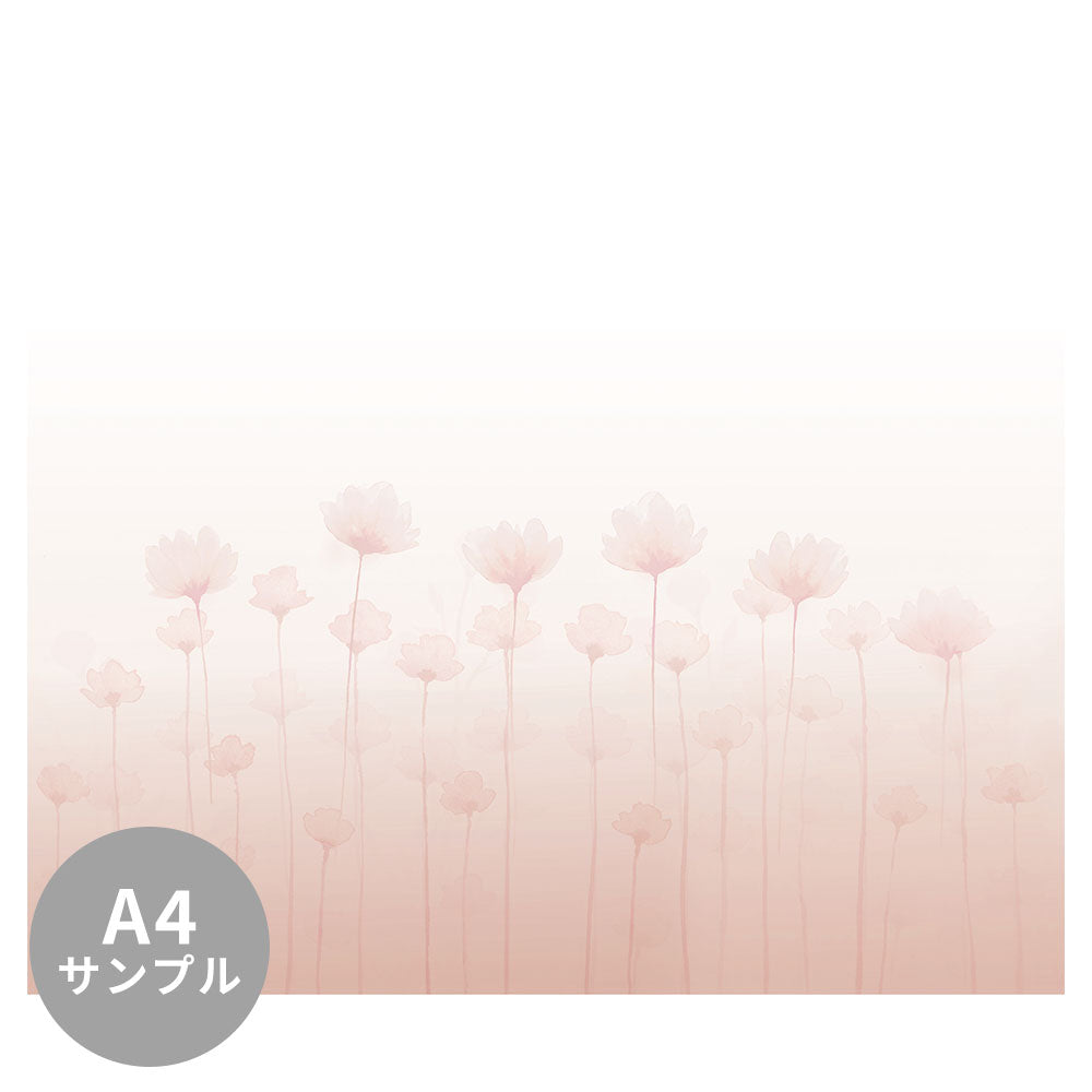 【サンプル】はがせるミューラル壁紙 シールタイプ Carnation, Blush Red TSO-G00116