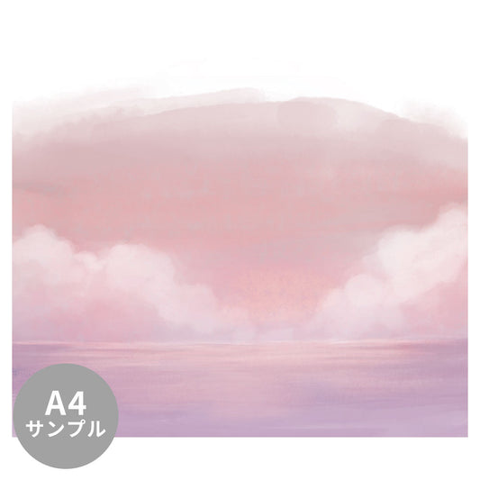 【サンプル】はがせるミューラル壁紙 シールタイプ Sea Horizon Scarlet TSO-G00118