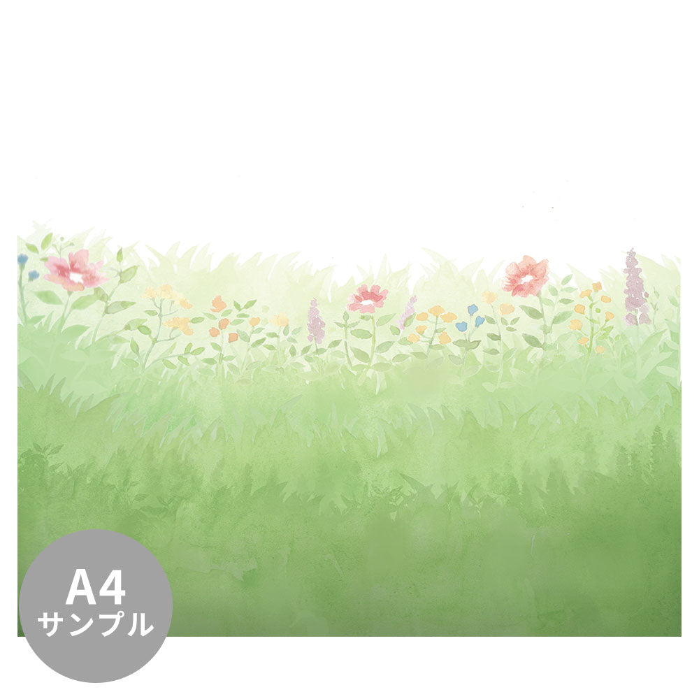 【サンプル】はがせるミューラル壁紙 のりなし Flower Field Spring NSO-G00123