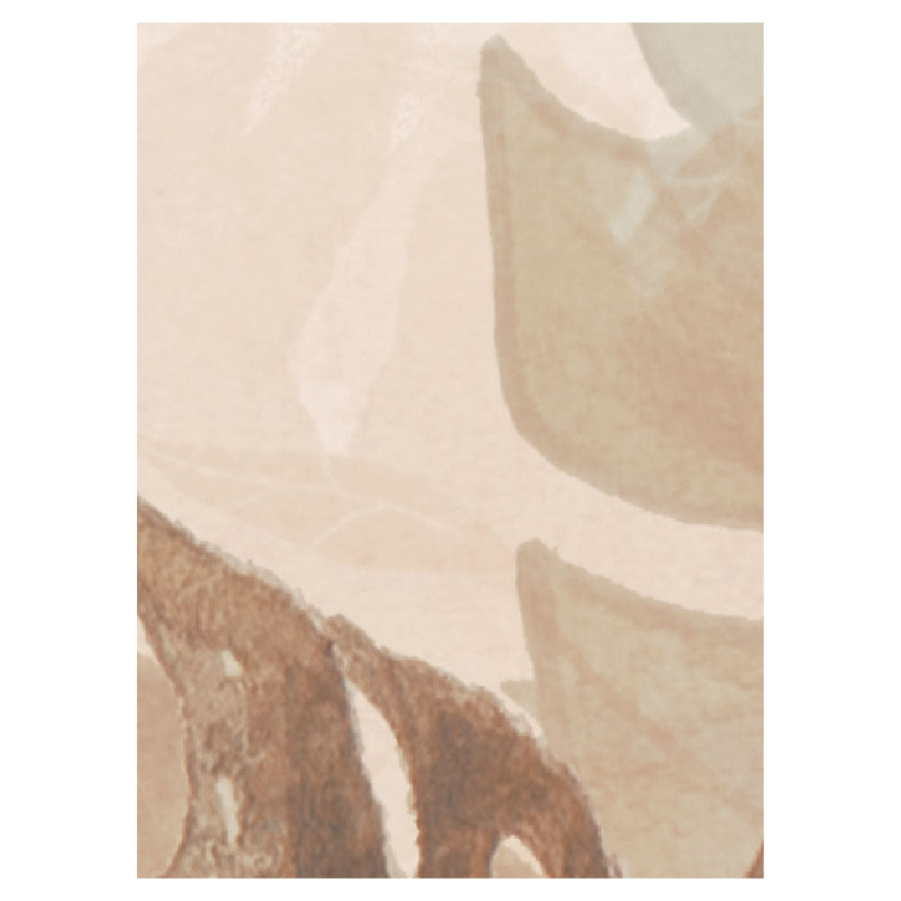 【サンプル】はがせるミューラル壁紙 のりなし Jungle Watercolor Sepia NSO-G00127