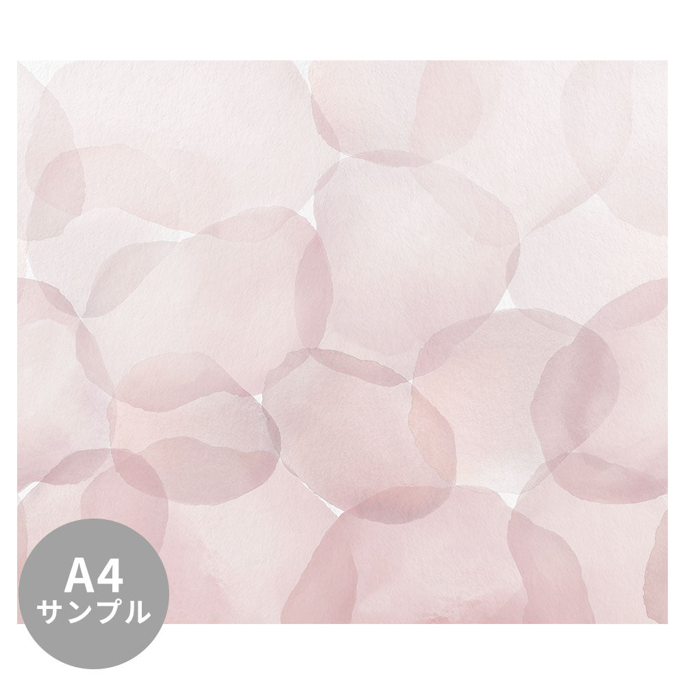 【サンプル】はがせるミューラル壁紙 のりなし Abstract Circles Pink NSO-G00136