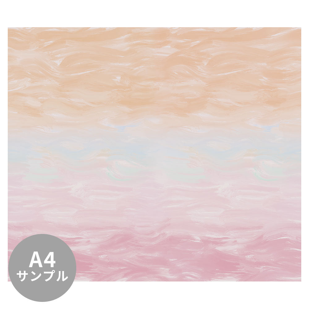 【サンプル】はがせるミューラル壁紙 のりなし Wavy Brush Flower Field NSO-G00149