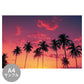 【サンプル】はがせるミューラル壁紙 のりなし Silhouette palm tree at tropical beach NSO-G00301