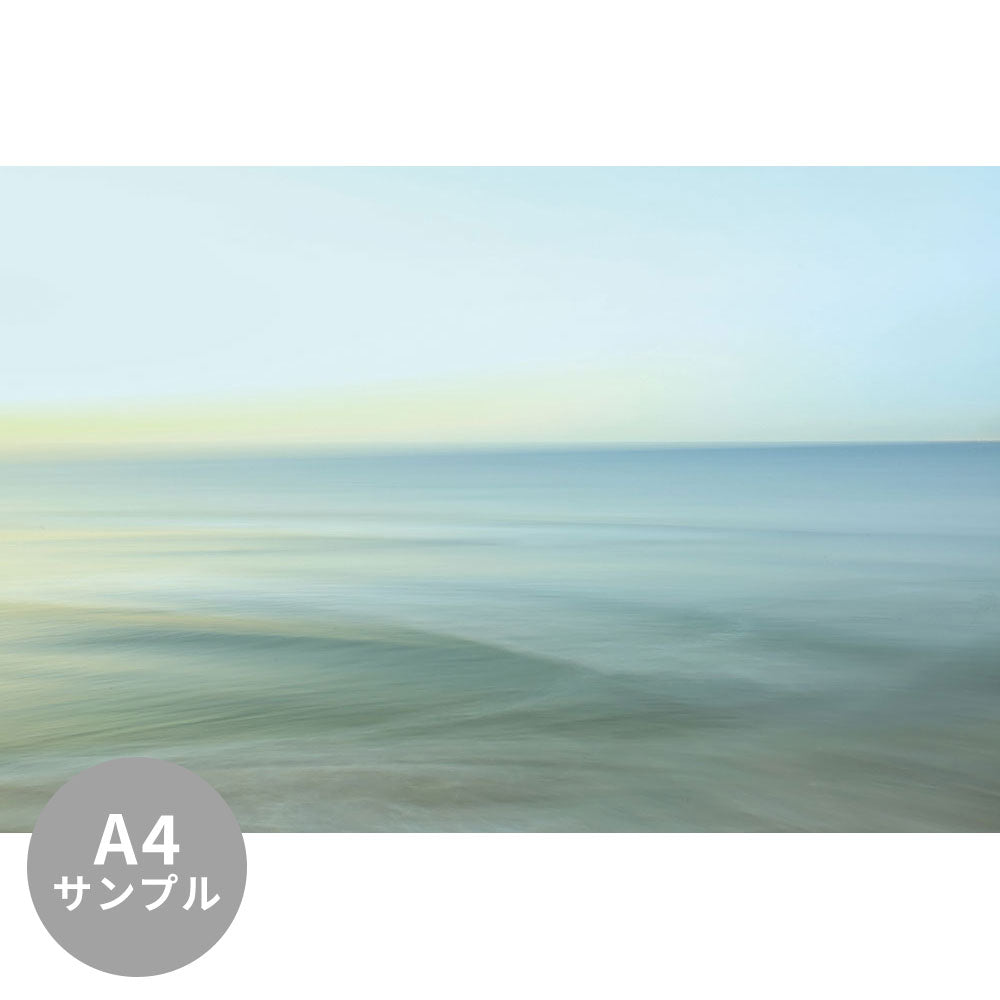 【サンプル】はがせるミューラル壁紙 シールタイプ 海の景色壁紙 鍵井靖章 朝の水面（鎌倉七里ヶ浜） TSO-K00017