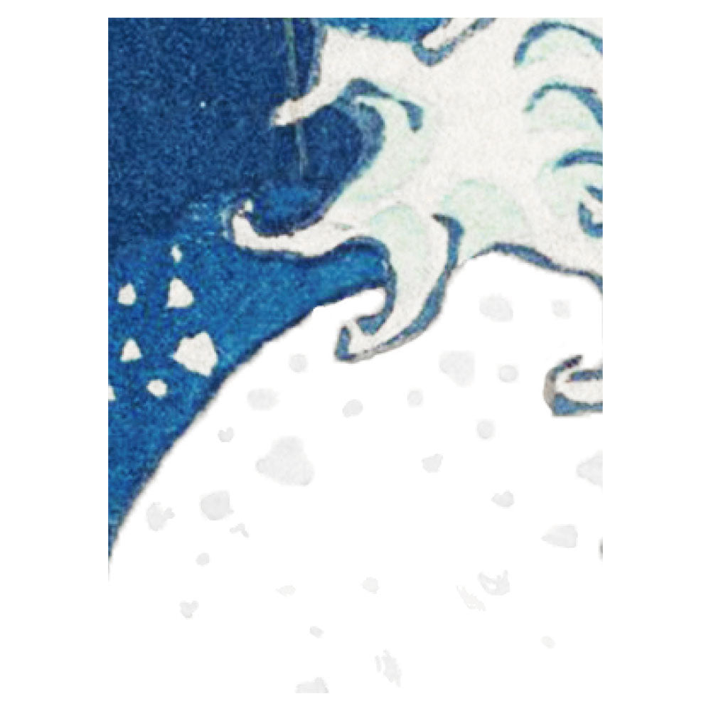 【サンプル】はがせるミューラル壁紙 のりなし 葛飾北斎 富嶽三十六景 神奈川沖浪裏（ホワイト背景） NSO-M00006