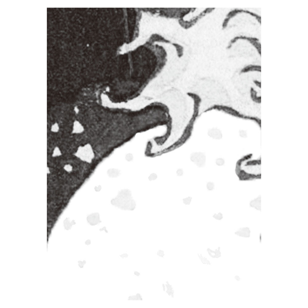 【サンプル】はがせるミューラル壁紙 のりなし 葛飾北斎 富嶽三十六景 神奈川沖浪裏（モノクロ） NSO-M00008