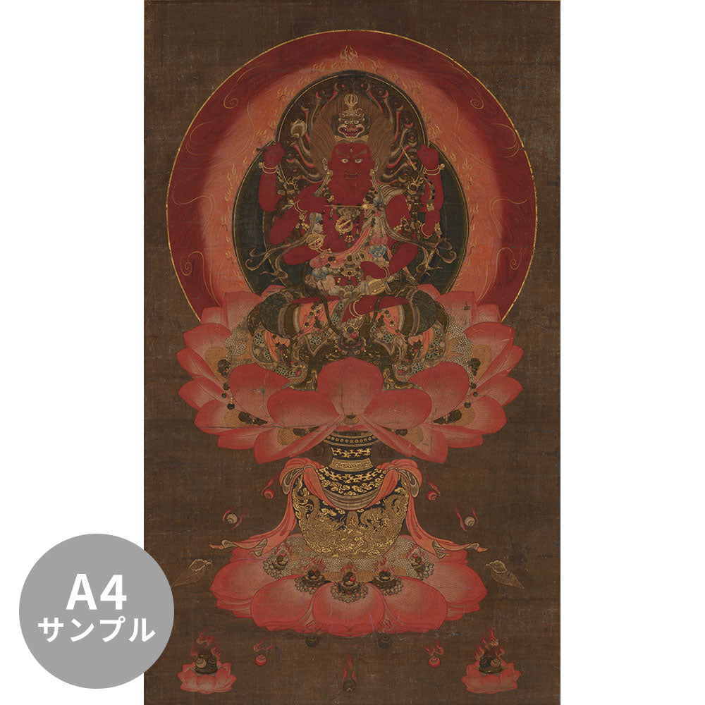 【サンプル】はがせるミューラル壁紙 シールタイプ 愛染明王像 TSO-N00118