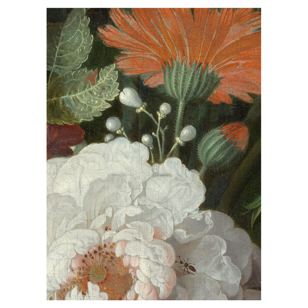 【サンプル】はがせるミューラル壁紙 のりなし Abraham Mignon Still Life with Flowers and a Watch NSO-S00069