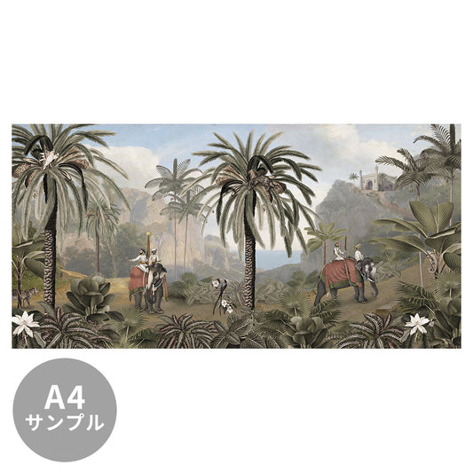 【サンプル】はがせるミューラル壁紙 のりなし Sir Edward Elephant Elegance W13367