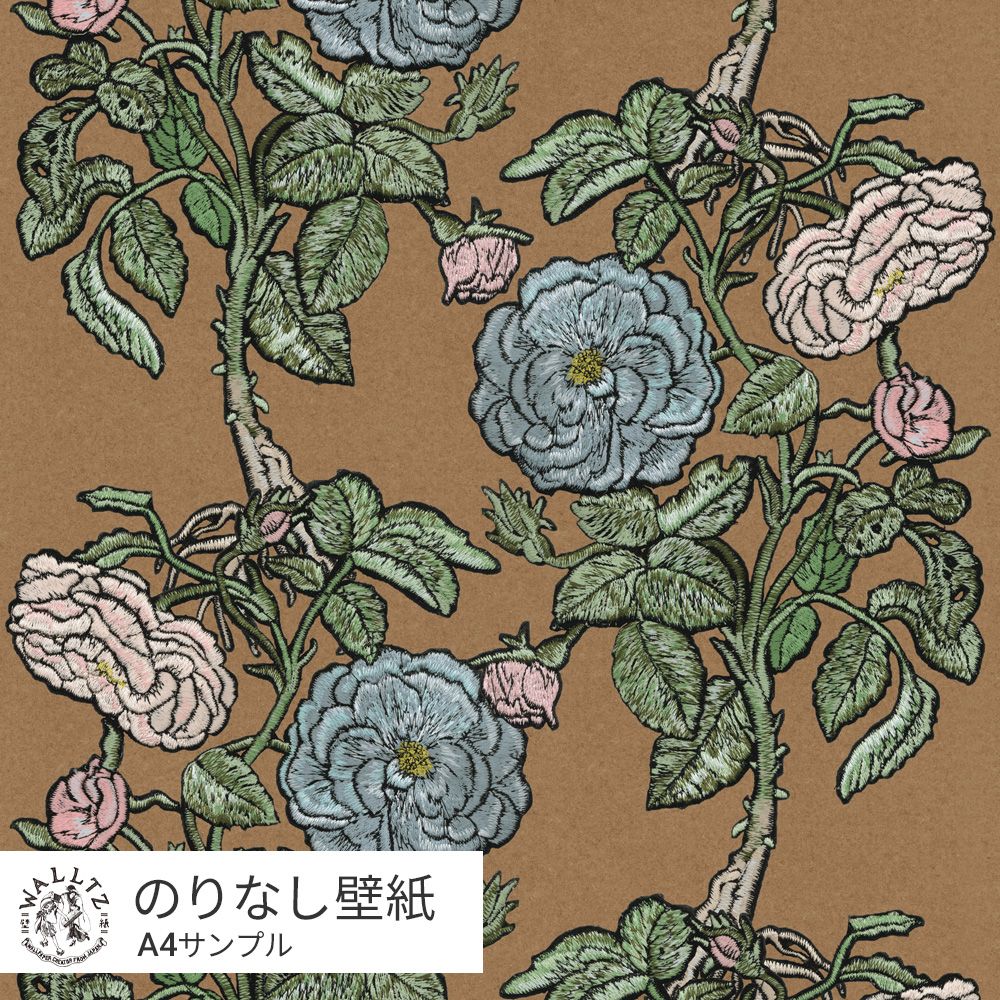 【サンプル】はがせる壁紙 のりなしタイプ WALLTZ ウォルツ ma.macaron Romance ロマンス Antique Oak NWZ-ROAO