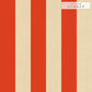 【サンプル】はがせる壁紙 シールタイプ ロンドンストライプW3 TKH-LS309 レッド×ベージュ