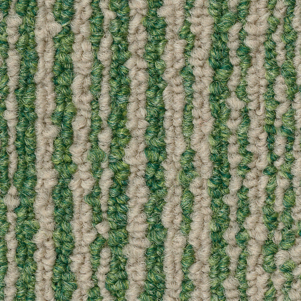 【サンプル】洗えるタイルカーペット サンゲツ  STYLE KIT+ STRIPE KIT-1623 グリーン 吸着タイプ 床暖房対応