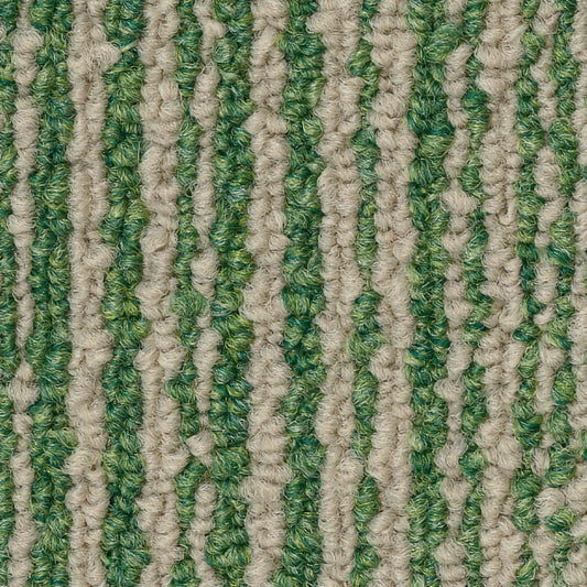 【サンプル】洗えるタイルカーペット サンゲツ  STYLE KIT+ STRIPE KIT-1623 グリーン 吸着タイプ 床暖房対応