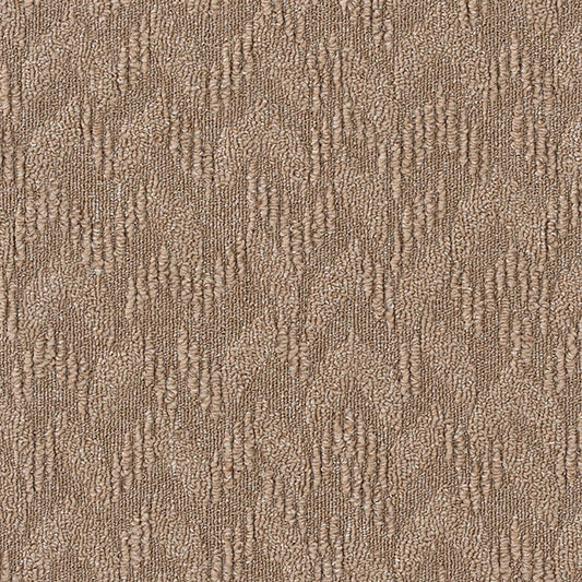 【サンプル】洗えるタイルカーペット 東リ ファブリックフロア アタック1100 スフレニット AK1104 ライトブラウン 吸着タイプ 床暖房対応