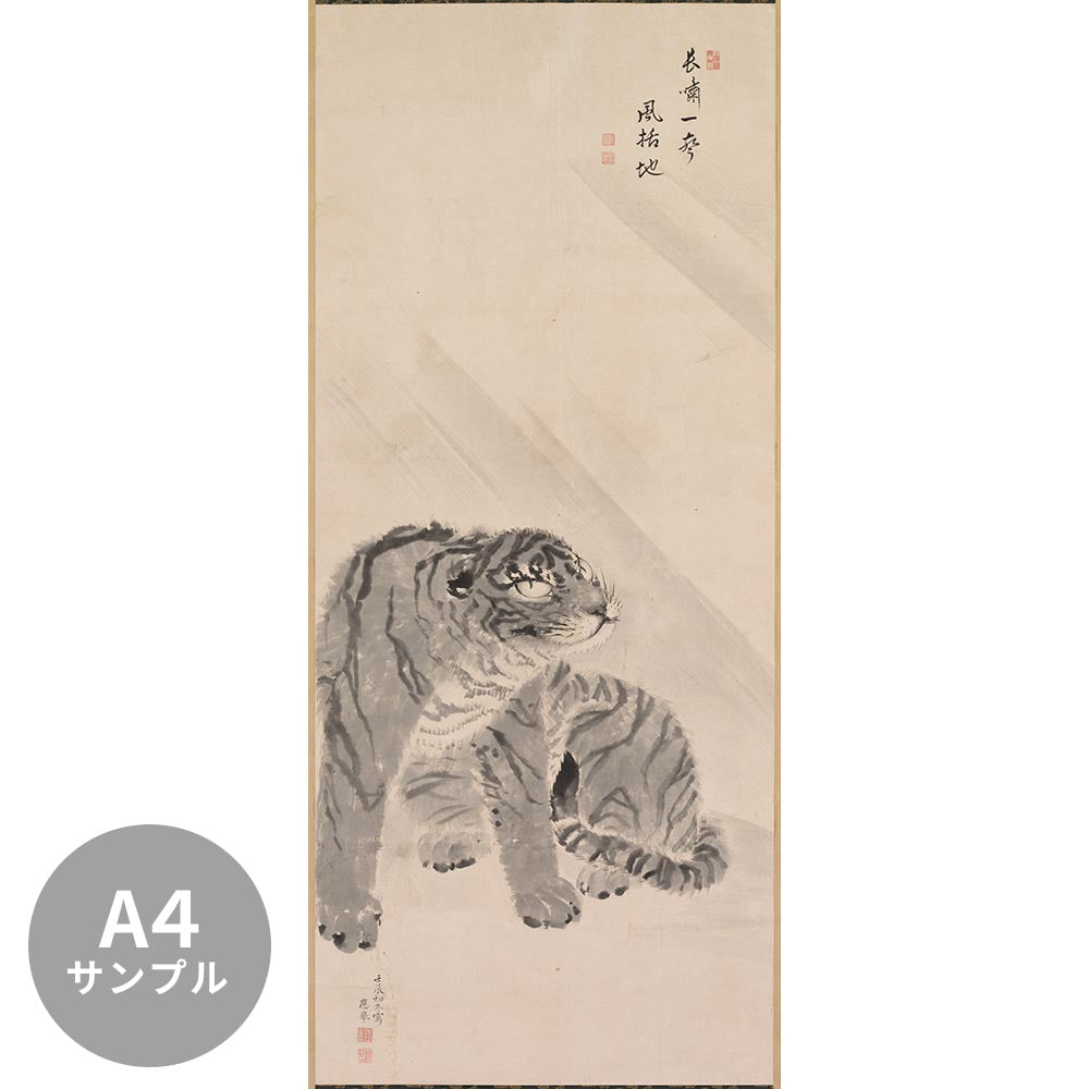 【サンプル】はがせるミューラル壁紙 シールタイプ 円山応挙 虎図 TSO-N00066
