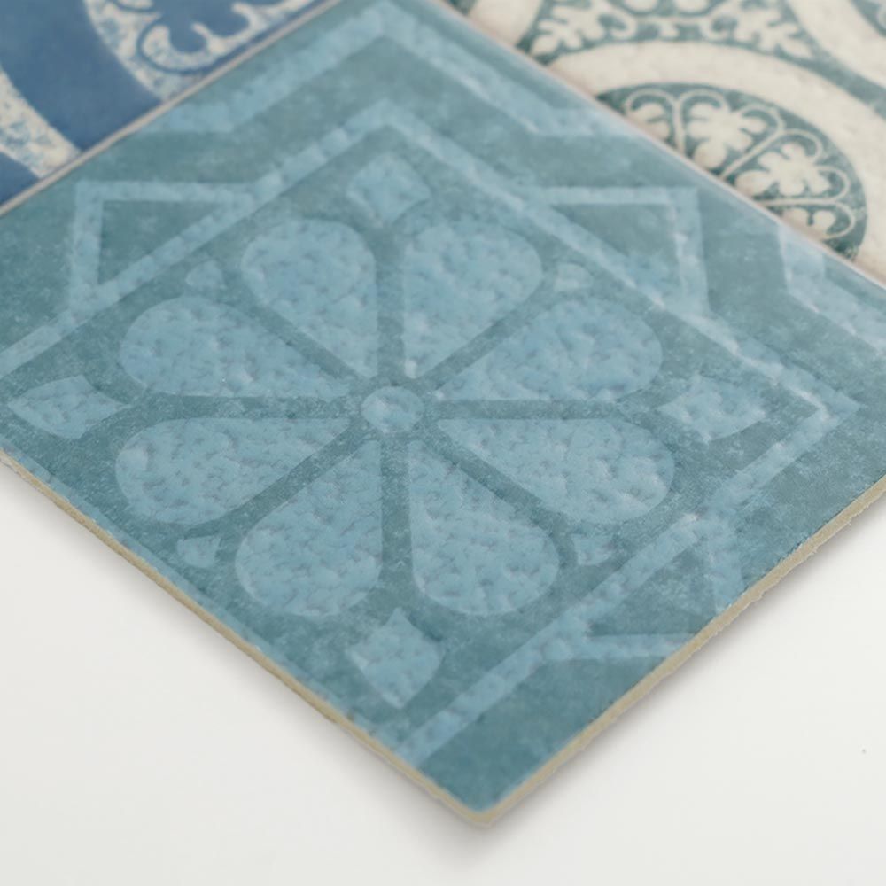 土足OK ハードタイプ クッションフロア【182cm×15m巻】 シンコール / タイル柄 S-1415