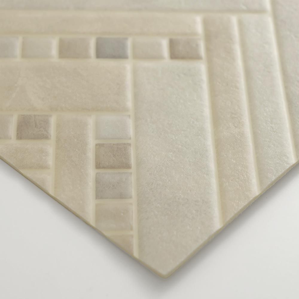 土足OK ハードタイプ クッションフロア【182cm×15m巻】 シンコール / タイル柄 S-1417