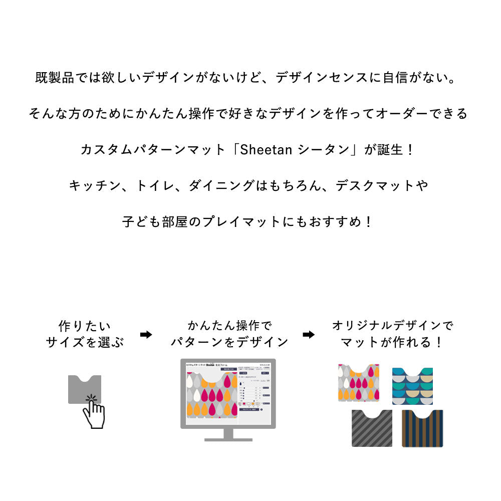 かんたん操作で自分好みにパターンをカスタマイズ