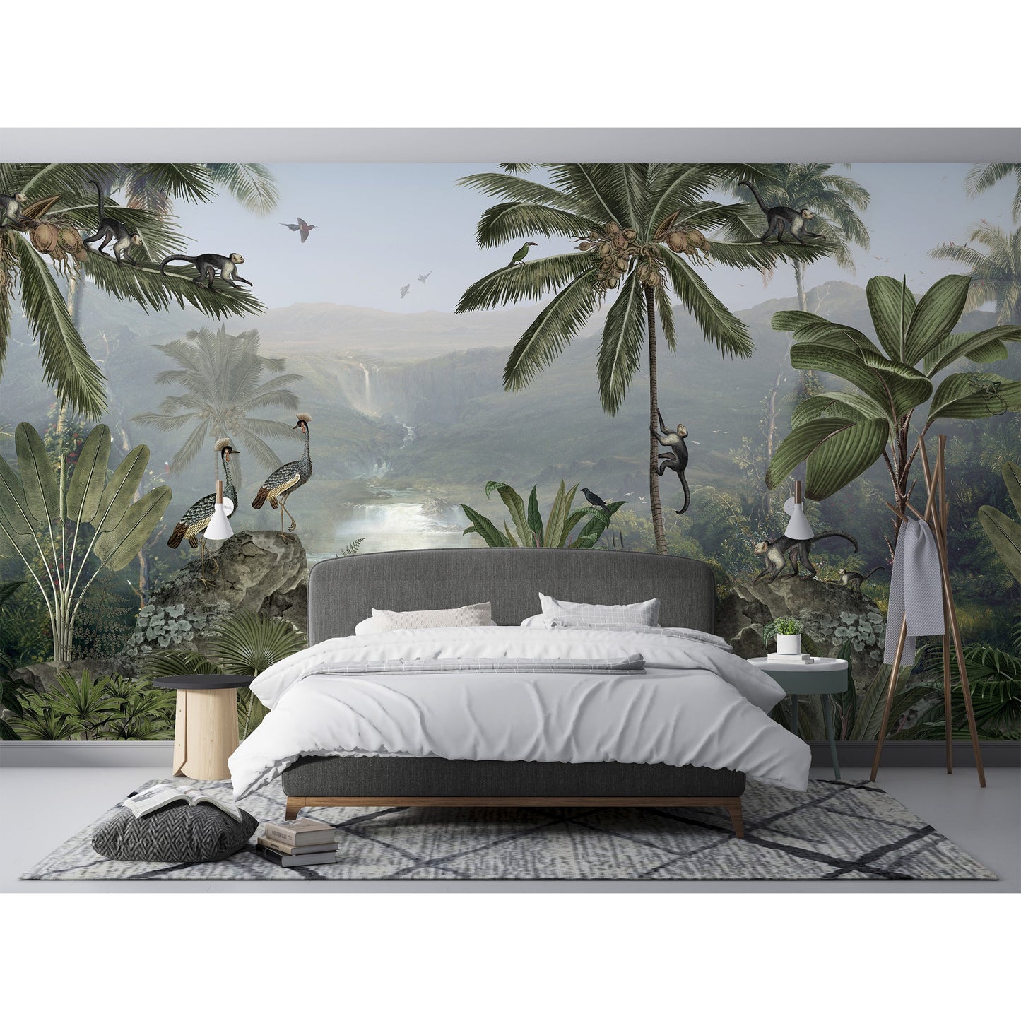 はがせるミューラル壁紙 のりなし Sir Edward Monkey Sanctuary W13378