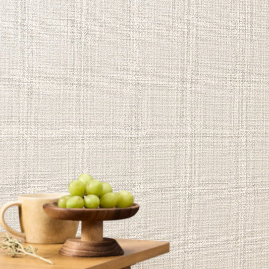 生のり付き【15mパック】お買い得 国産壁紙 クロス / シンコール / アイボリー SLP-353