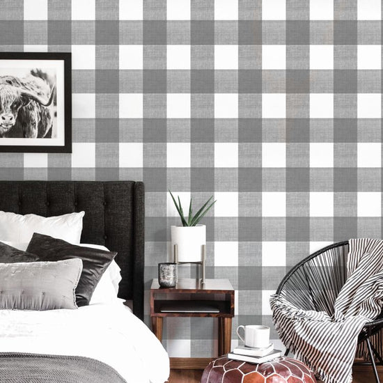 はがせる 壁紙 シール 「NU WALLPAPER」scott-ish plaid self adhesive wallpaper / SLW3415