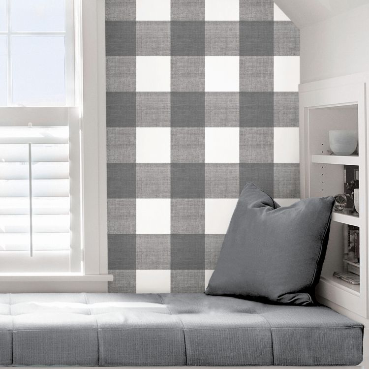 はがせる 壁紙 シール 「NU WALLPAPER」scott-ish plaid self adhesive wallpaper / SLW3415