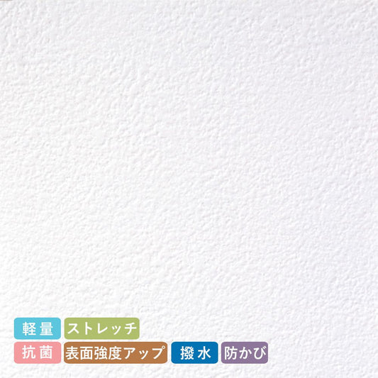 お買い得国産壁紙/生のり付き【1m単位切り売り】 BEST12品番 白の吹き付け調 SP-9741