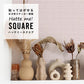 貼ってはがせる シール壁紙 「Hatte me! Square （ハッテミースクエア）」 リメイクシート パステルモザイクタイル （42cmx42cm）6枚1セット HMSQ-PAMO-01 / きれいめピンク