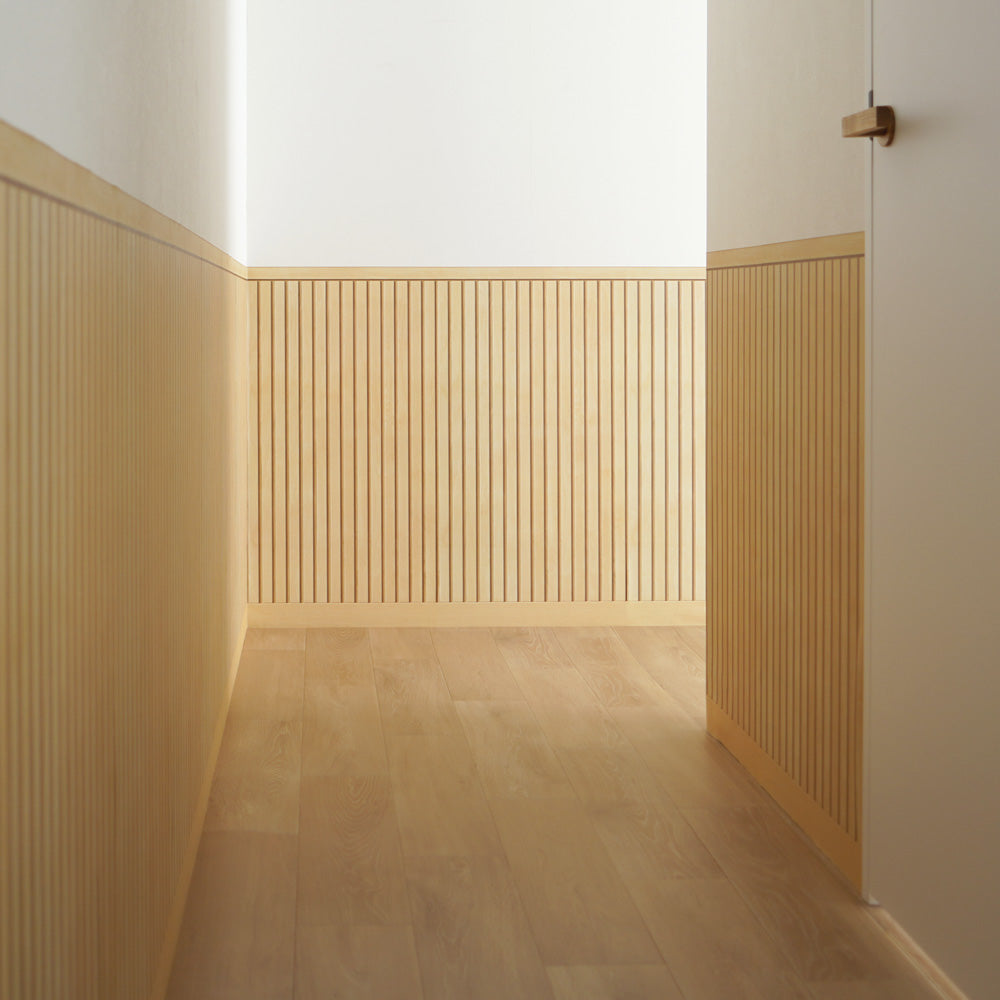 スラットウォール / ナチュラル施工画像