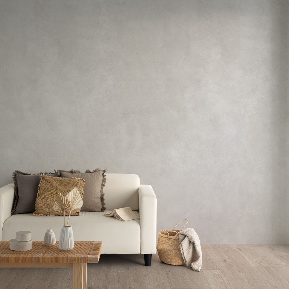 はがせる壁紙 のりなしタイプ SLOW TiME ナチュラルコンクリート (49cm×2.5mサイズ) NST-NC02 グレー