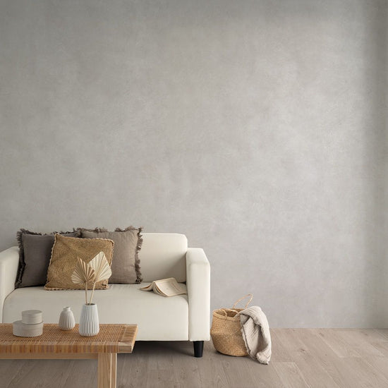 はがせる壁紙 のりなしタイプ SLOW TiME ナチュラルコンクリート (49cm×2.5mサイズ) NST-NC02 グレー