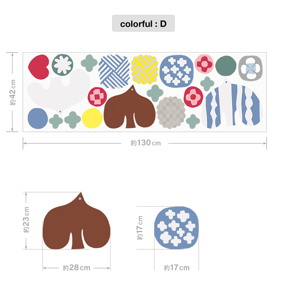 【WALLTZ ステッカー】 堀口尚子 / トリと花 colorful:D