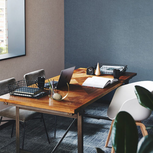 TH-34335 壁紙 のり付き クロス / サンゲツ / フェイス ブルー 織物調【1m単位切り売り】