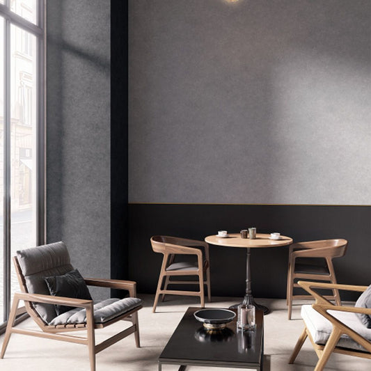 TH-34665 壁紙 のりなし クロス / サンゲツ / フェイス ブラック 漆喰調【1m単位切り売り】