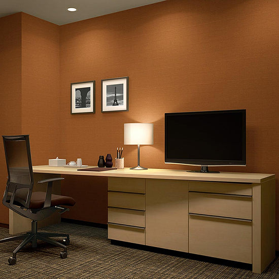 TH-34353 壁紙 のり付き クロス / サンゲツ / フェイス オレンジ 織物調【30mパック】