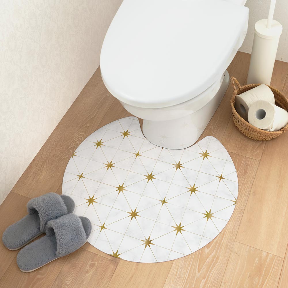 拭けるトイレマット サークルタイプ 60cm×56cm エトワレ